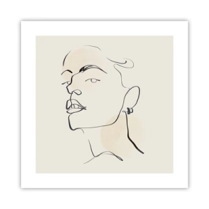 Affisch - Stolt blick - 40x40 cm