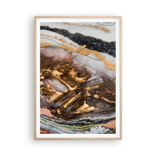 Affisch i ram av ljusek - Jordens element - 70x100 cm