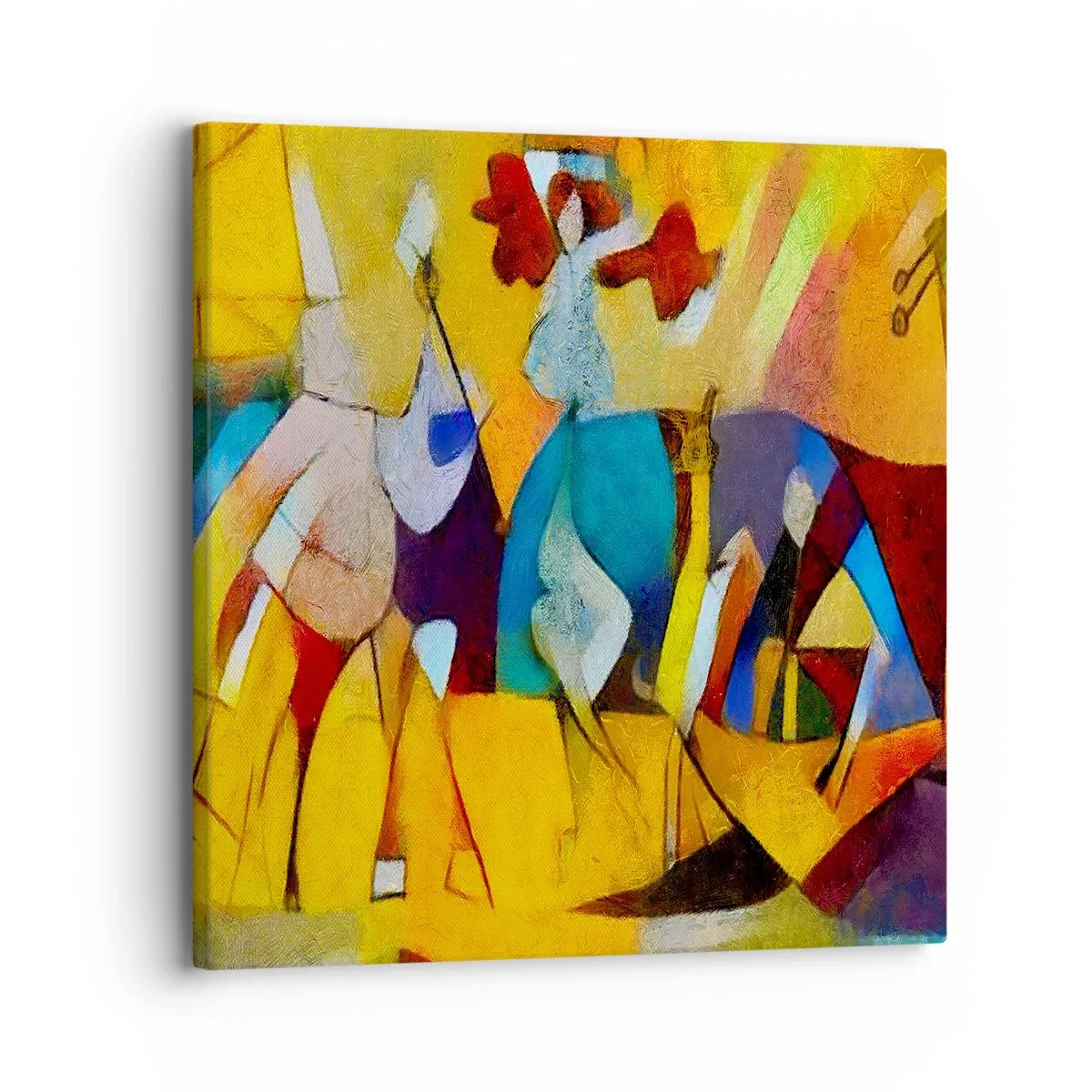 Canvastavla - Bild på duk - Sol - liv -glädje - 30x30 cm