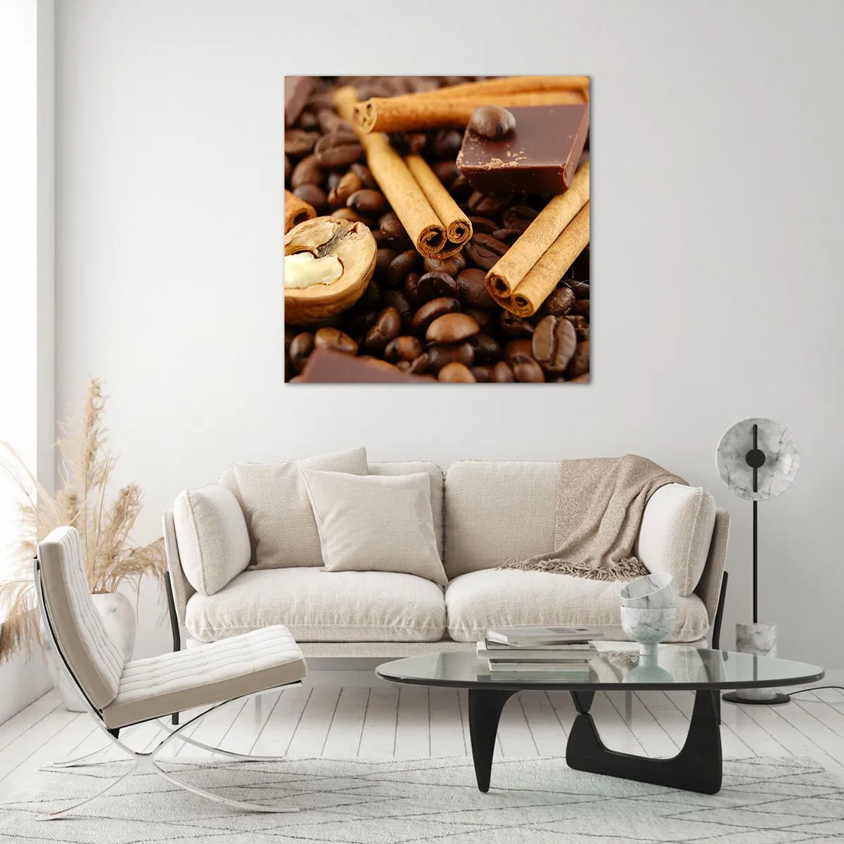 Glastavla - Bild på glas - Aromkonsert - 50x50 cm