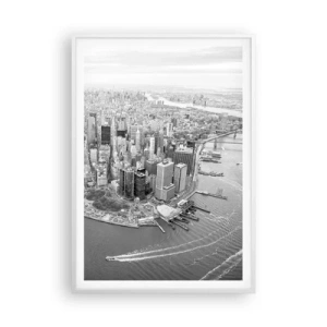 Affisch i vit ram - Hur man inte älskar? - 70x100 cm