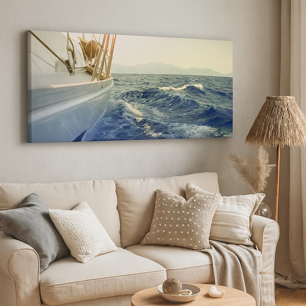 Canvastavla - Bild på duk - Mot äventyret - 30x30 cm