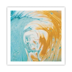 Affisch - Pastellfärgad virvel - 60x60 cm