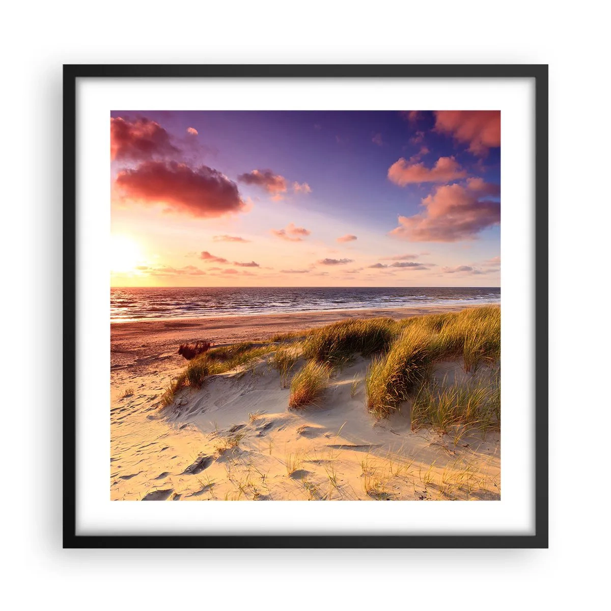 Affisch i svart ram - Luften luktar sommar - 50x50 cm