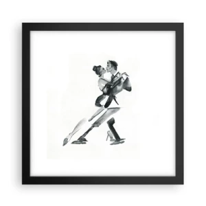 Affisch i svart ram - I en rytm - 30x30 cm