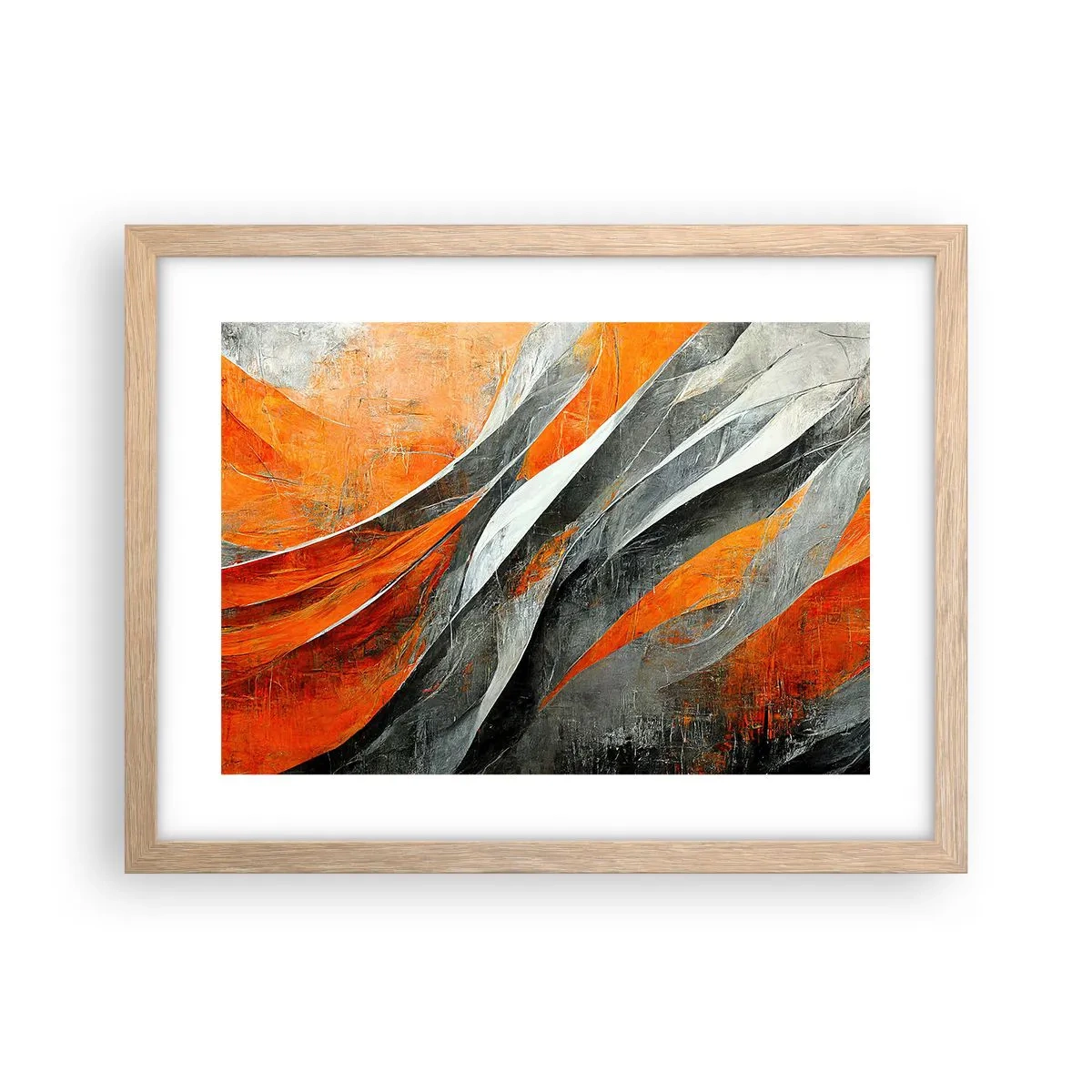 Affisch i ram av ljusek - Värme och kyla - 40x30 cm