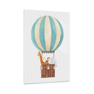 Glastavla - Bild på glas - Fantastisk resa - 70x100 cm