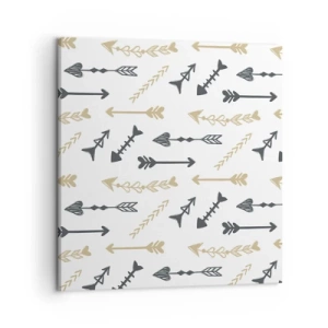 Canvastavla - Bild på duk - Pilbågsskyttens sömn - 50x50 cm