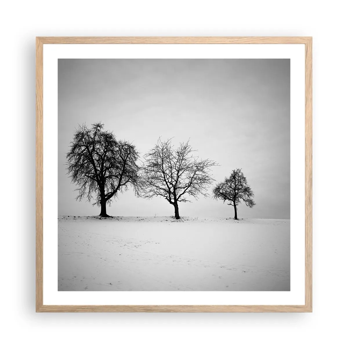 Affisch i ram av ljusek - Vad drömmer de om? - 60x60 cm