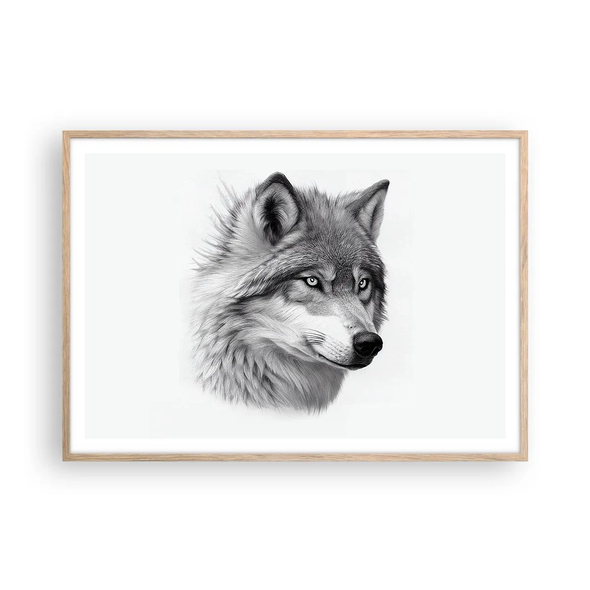 Affisch i ram av ljusek - Alfa - utan tvekan - 100x70 cm