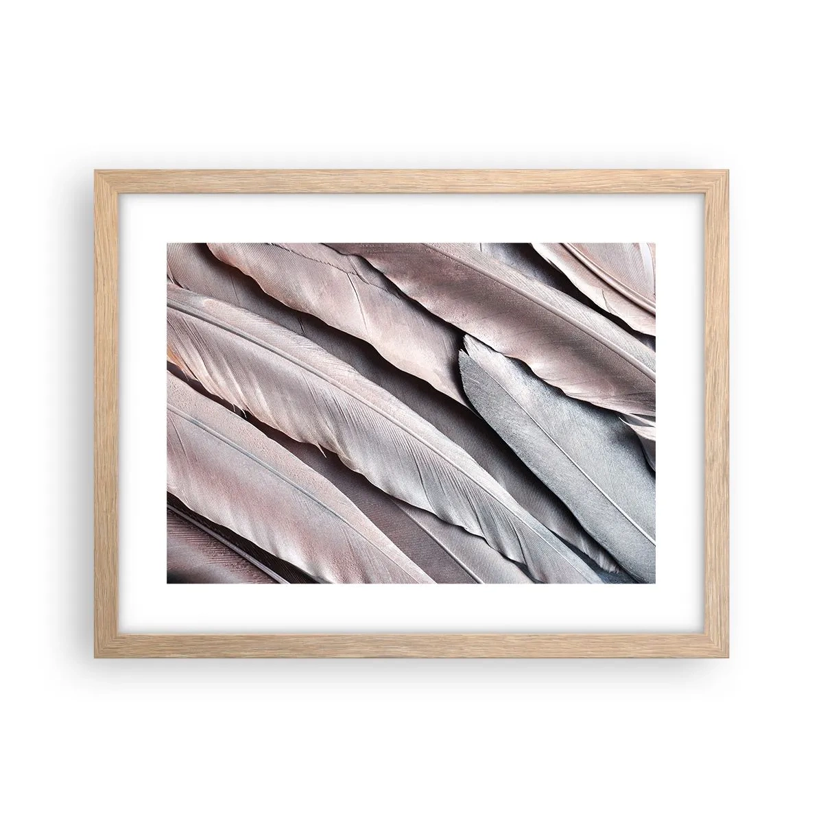 Affisch i ram av ljusek - I rosa silver - 40x30 cm