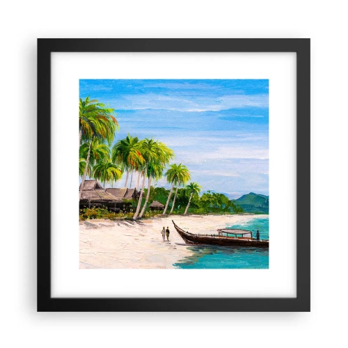 Affisch i svart ram - En exotisk dröm - 30x30 cm