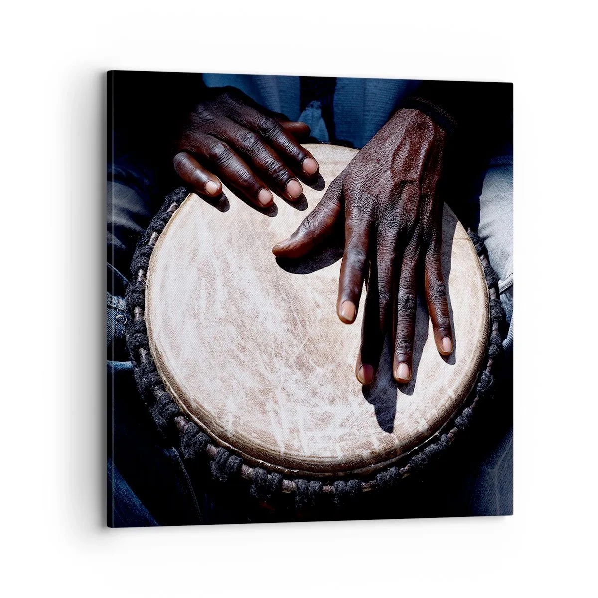 Canvastavla - Bild på duk - Lev efter din rytm - 70x70 cm