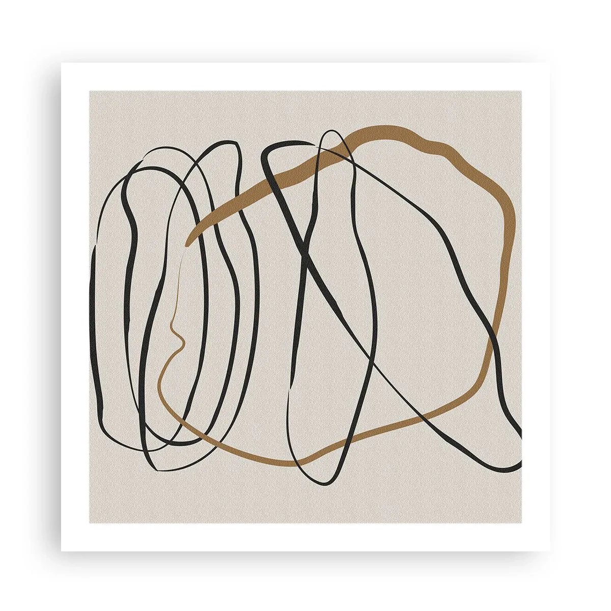 Affisch - Komposition: besittande dans - 60x60 cm