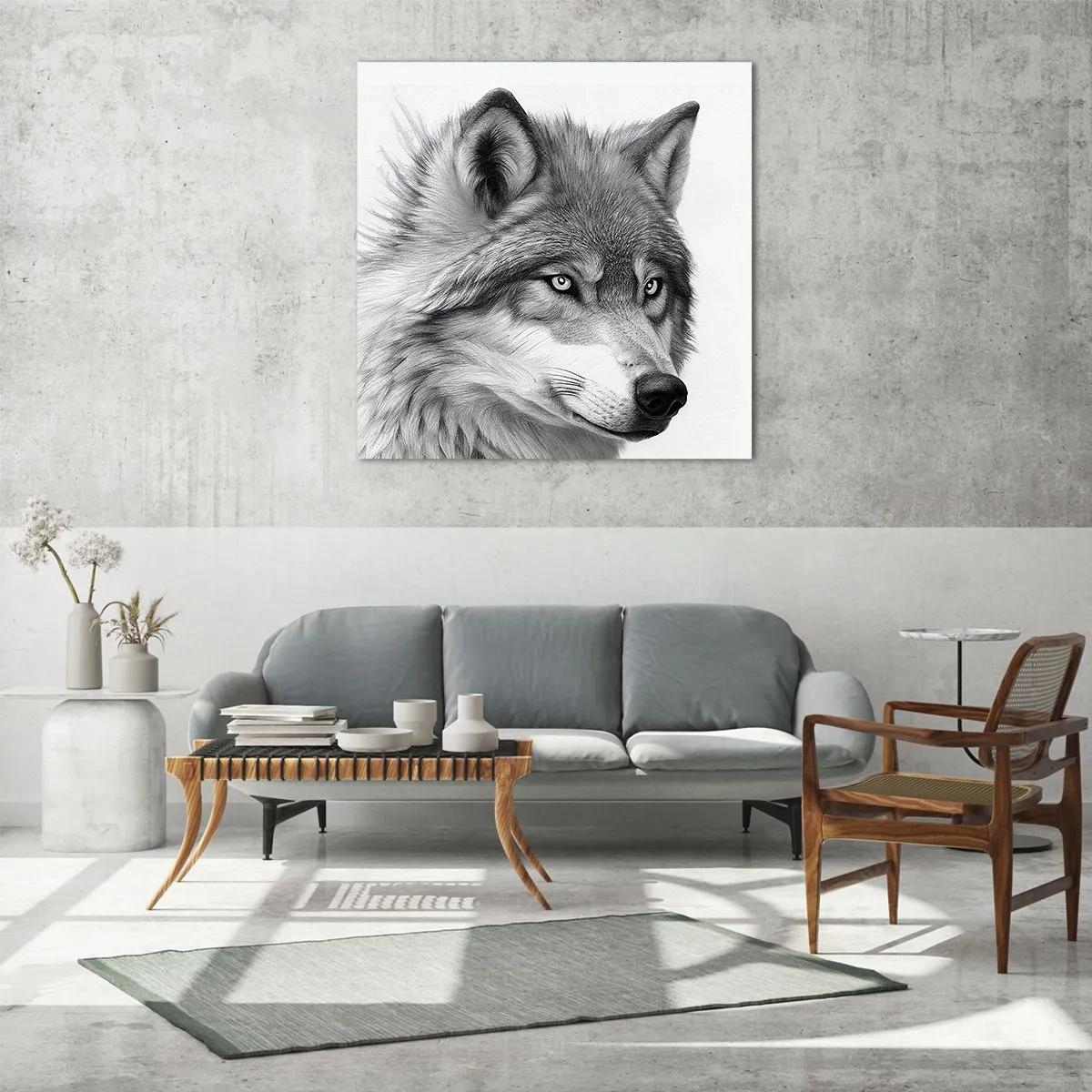 Glastavla - Bild på glas - Alfa - utan tvekan - 60x60 cm