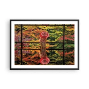 Affisch i svart ram - I naturens tempel - 70x50 cm