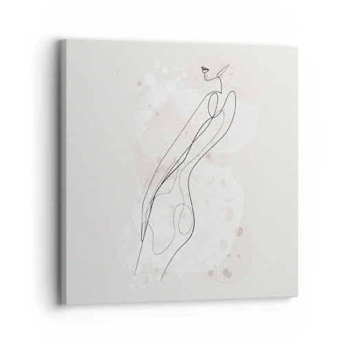 Canvastavla - Bild på duk - Blicken går vilse - 30x30 cm