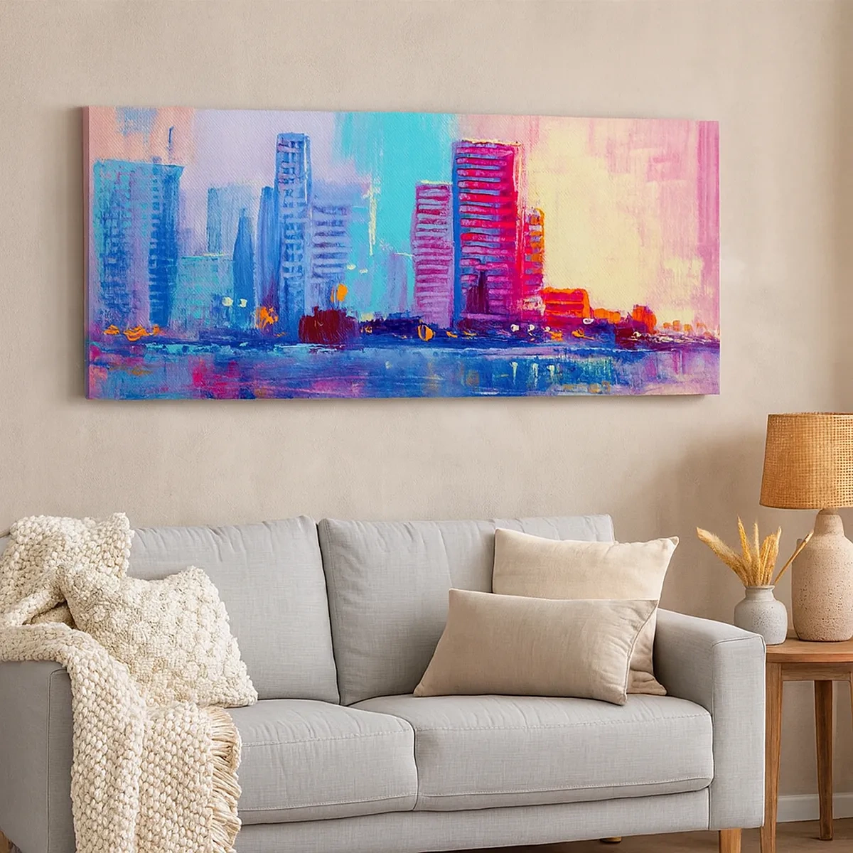 Canvastavla - Bild på duk - Doppade i färger - 30x30 cm