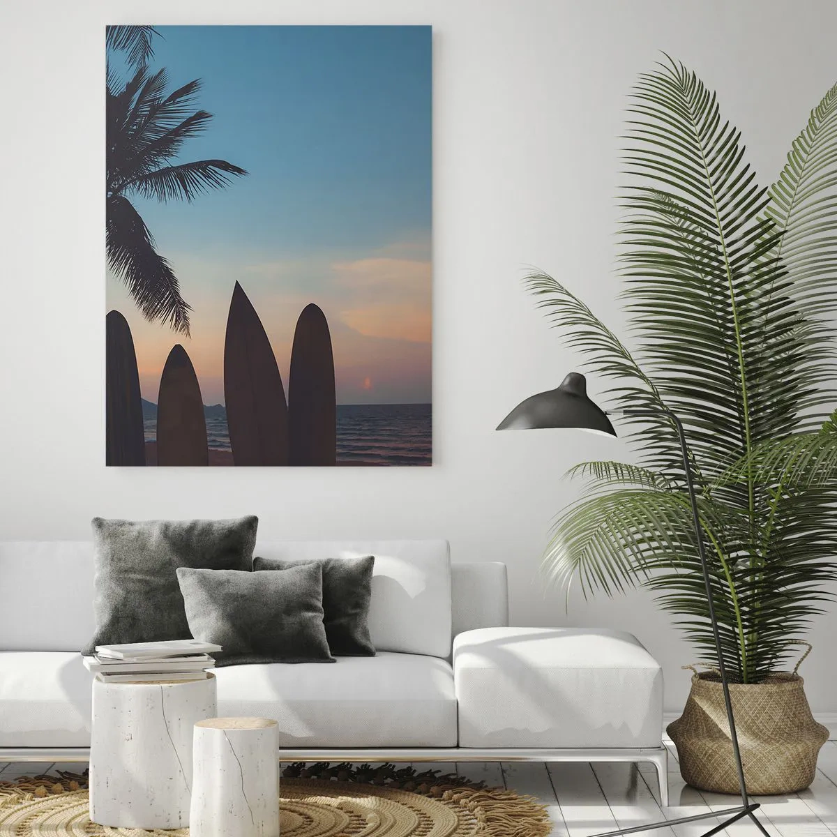 Glastavla - Bild på glas - Imorgon blir det också kul - 50x70 cm