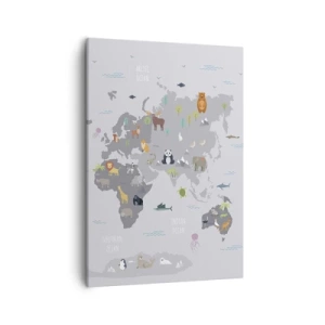 Canvastavla - Bild på duk - Säg varifrån du är... - 50x70 cm