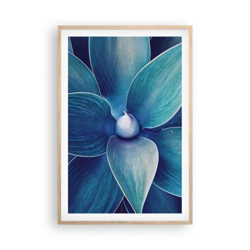 Affisch i ram av ljusek - Blått från himlen - 61x91 cm