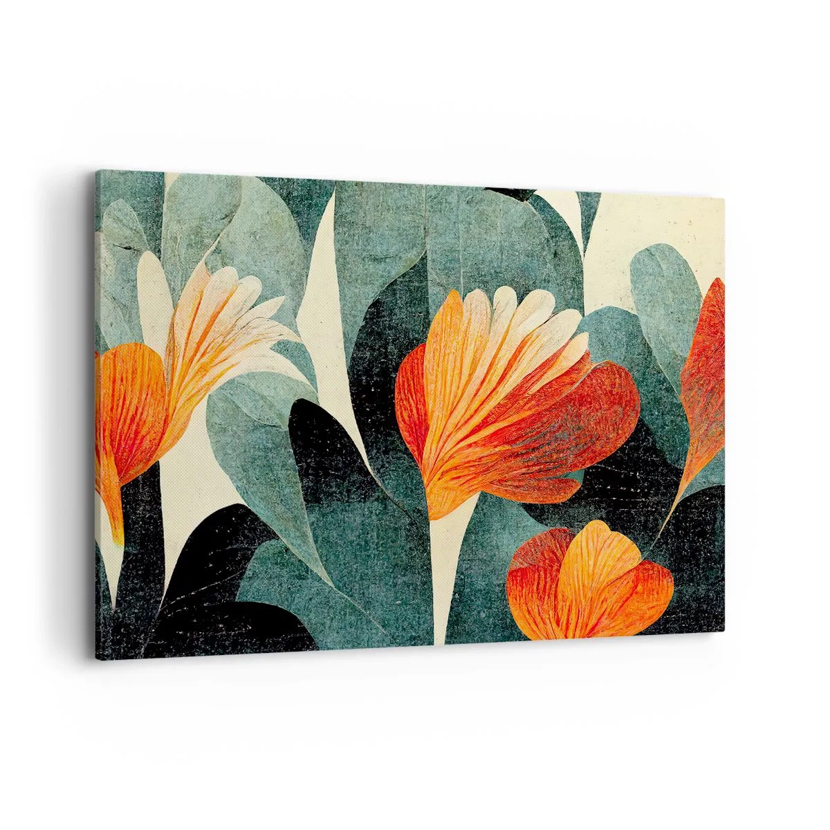 Canvastavla - Bild på duk - Värmen i tropikerna och svalkan i grönskan - 120x80 cm