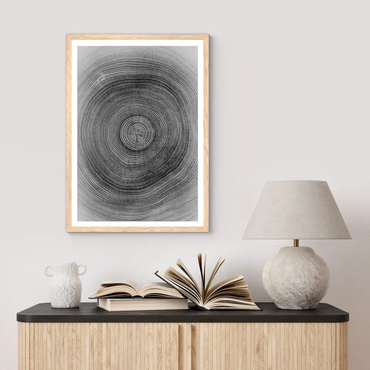 Affisch i ram av ljusek - Ett tecken i tiden - 30x40 cm