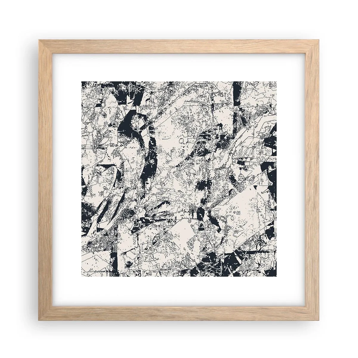Affisch i ram av ljusek - Motsatsernas interpenetration - 30x30 cm