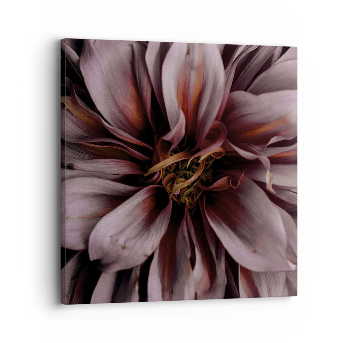Canvastavla - Bild på duk - Blommigt hjärta - 30x30 cm