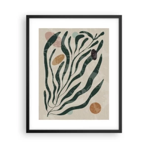 Affisch i svart ram - Bland de gröna - 40x50 cm