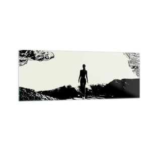 Glastavla - Bild på glas - En ny blick - 140x50 cm