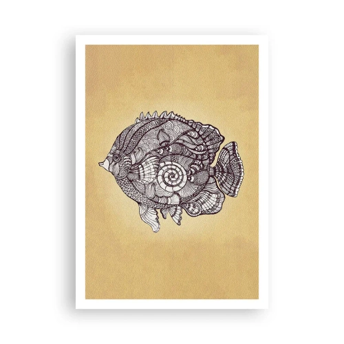 Affisch - Från ett hav av ornament - 70x100 cm