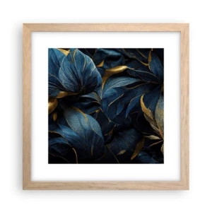 Affisch i ram av ljusek - Fodrad med guld - 30x30 cm