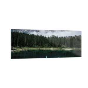 Glastavla - Bild på glas - Tyst, tyst, väck inte sovande vatten... - 140x50 cm