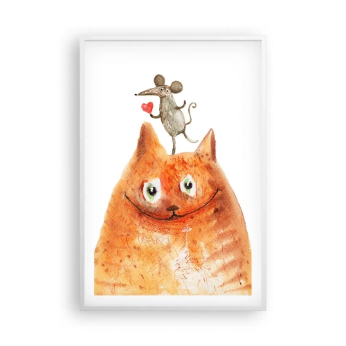 Affisch i vit ram - Kärlekens paradoxer - 61x91 cm