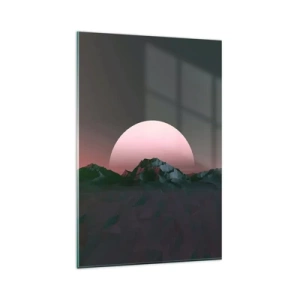 Glastavla - Bild på glas - I den granliggande galaxen - 80x120 cm