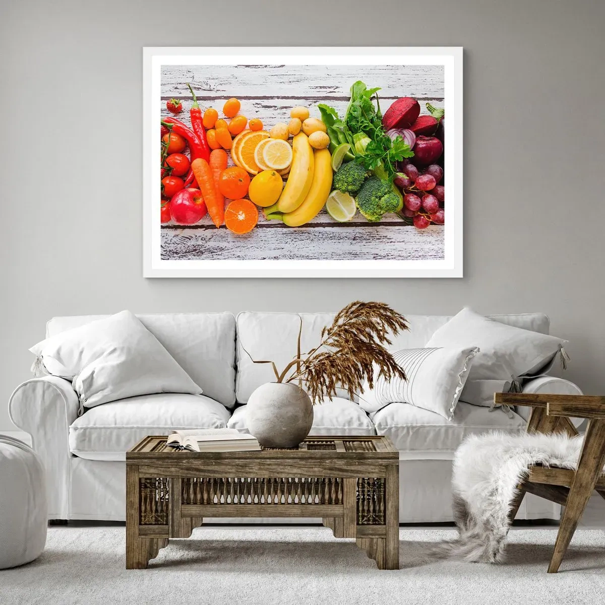 Affisch i vit ram - Räcker det inte? - 50x40 cm