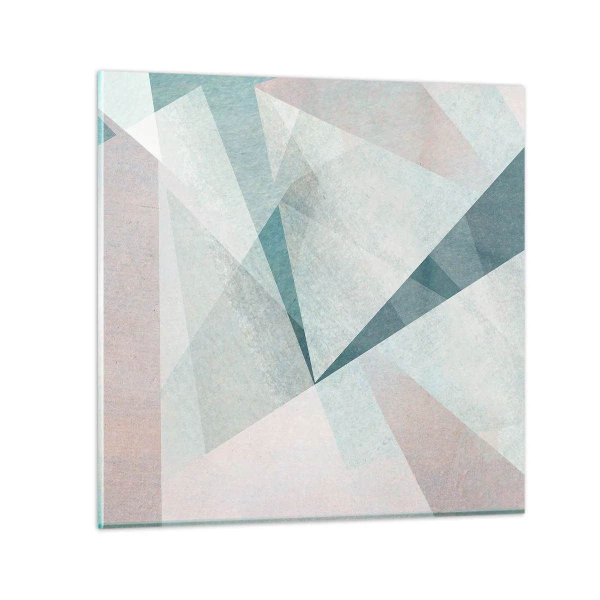 Glastavla - Bild på glas - Lugnt trots dynamiskt - 50x50 cm