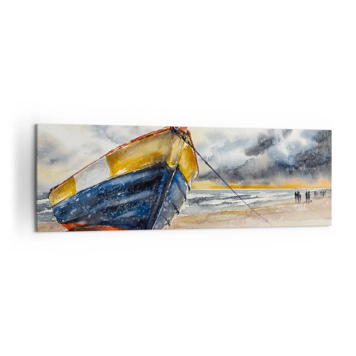 Canvastavla - Bild på duk - Vila på stranden - 160x50 cm