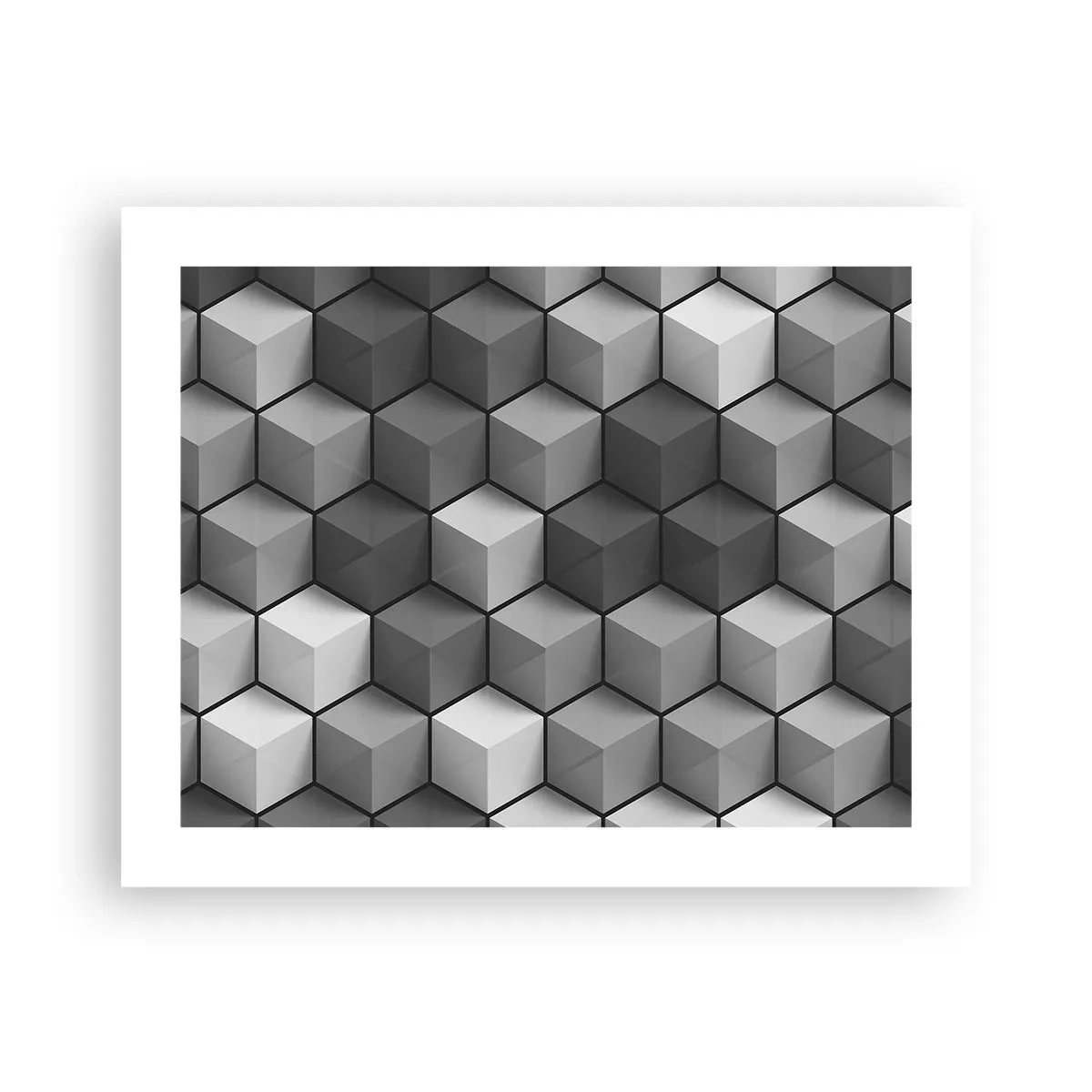 Affisch - Kubistiskt pussel - 50x40 cm