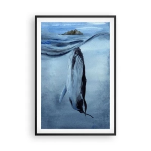 Affisch i svart ram - Två världar i norr - 61x91 cm