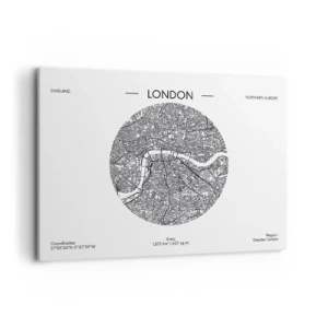 Canvastavla - Bild på duk - Londons anatomi - 100x70 cm