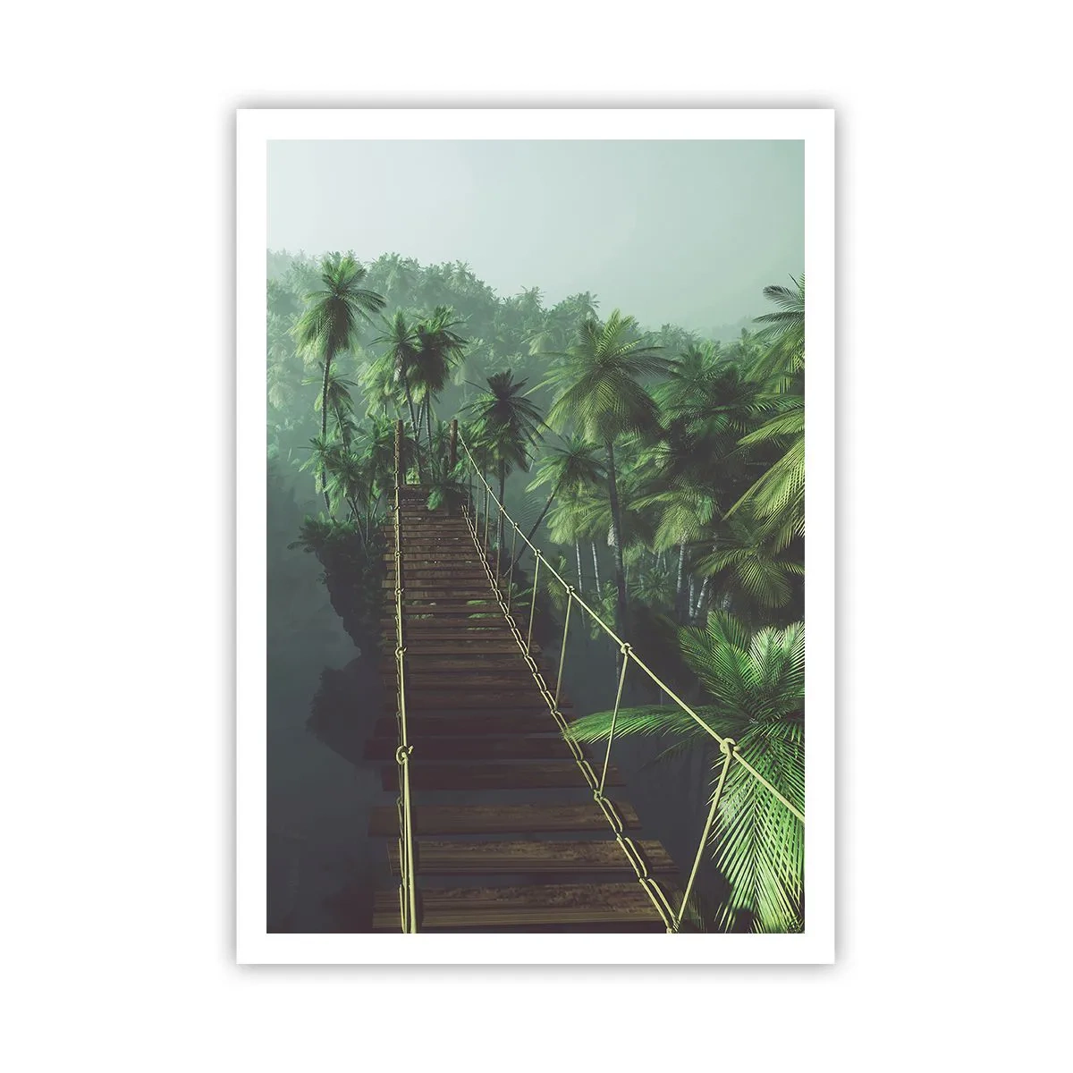 Affisch - Över grönskans kaos - 70x100 cm