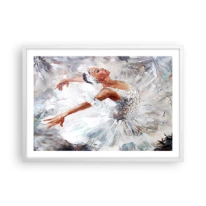 Affisch i vit ram - Fin och lätt som tyll - 70x50 cm