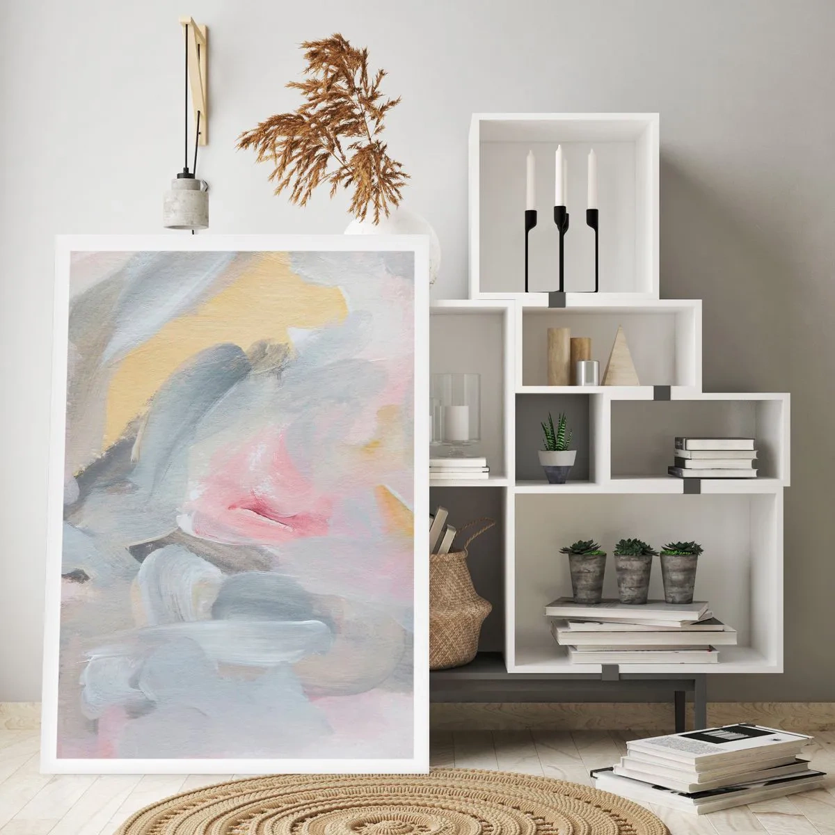Affisch - I en pastellfärgad värld - 30x40 cm