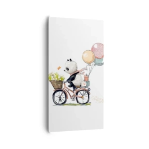 Canvastavla - Bild på duk - Lycklig dag - 65x120 cm