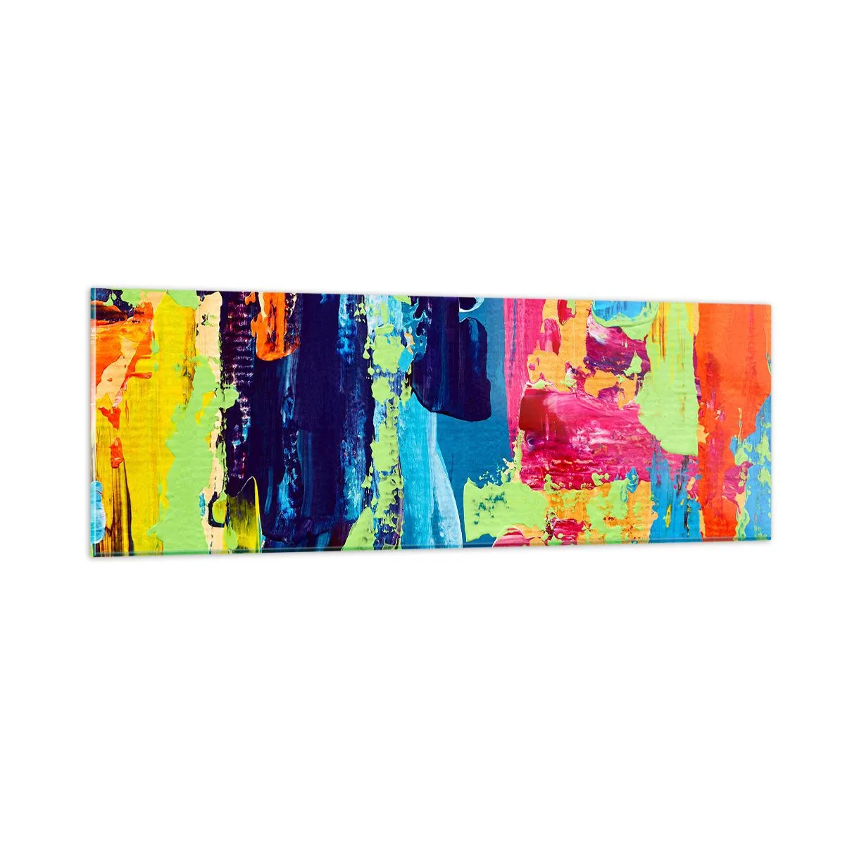 Glastavla - Bild på glas - Livet är skönt! - 90x30 cm