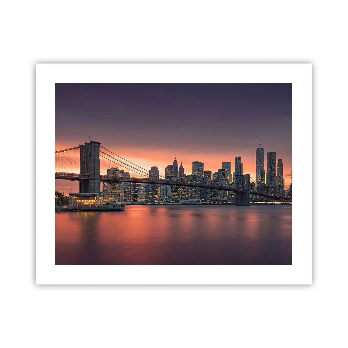 Affisch - Doppad i lila tystnad - 50x40 cm