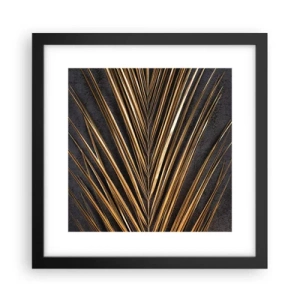 Affisch i svart ram - Tropikens guld - 30x30 cm