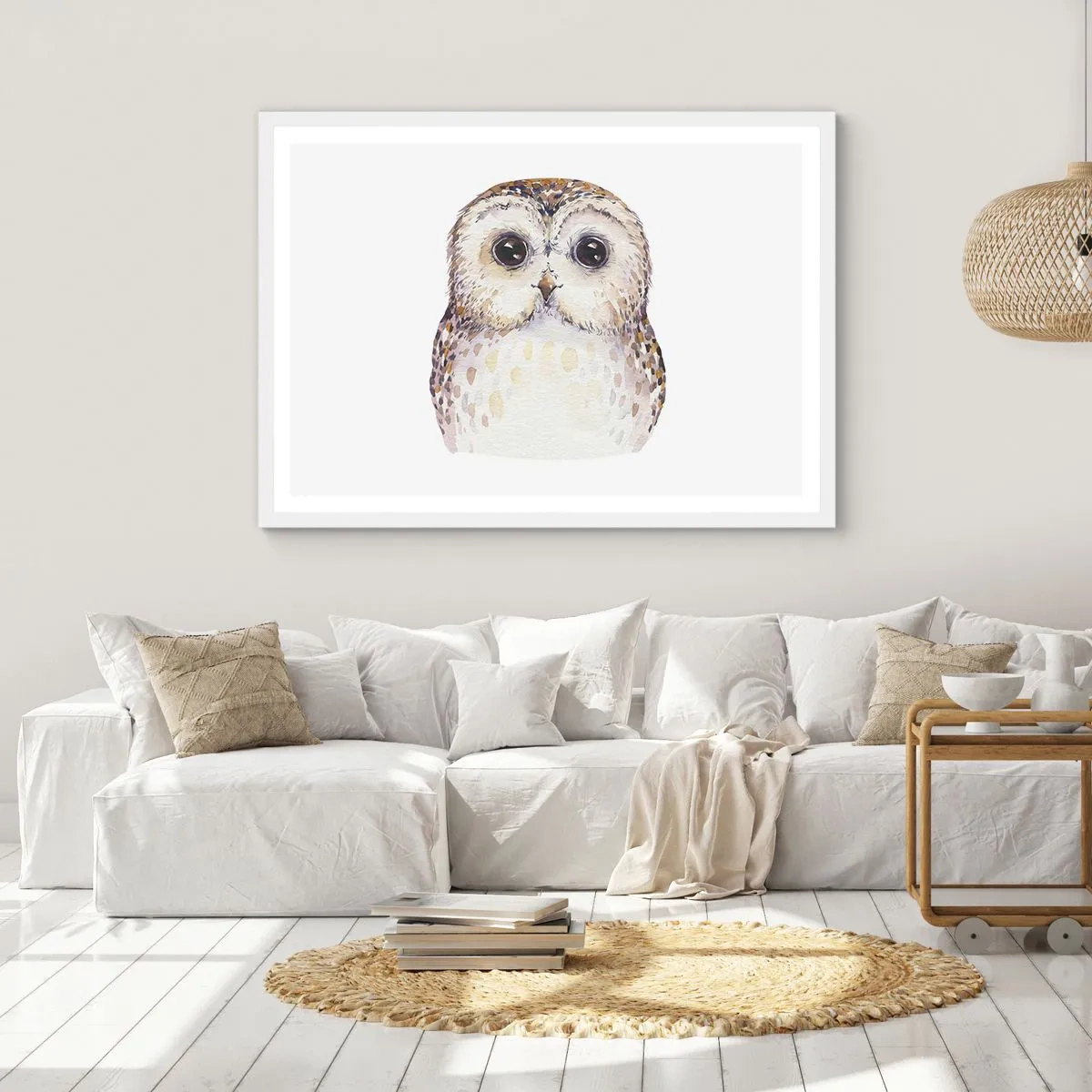 Affisch i vit ram - Titta i mina ögon - 91x61 cm